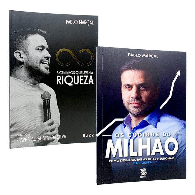 8 Caminhos que Levam à Riqueza + Os Códigos do Milhão - Pablo Marçal - 2  Livros